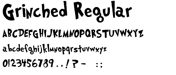 Grinched Regular font